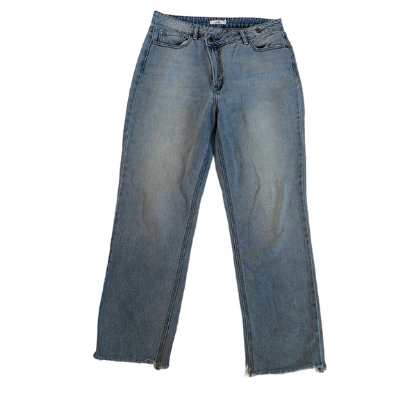 Cello 100% Cotton Distressed Hem Jeans Size 13/31 - Picture 1 of 16